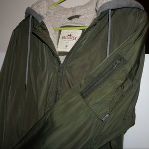 Hollister Mens Sherpa-lined Jacket